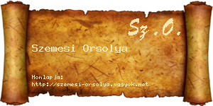 Szemesi Orsolya névjegykártya