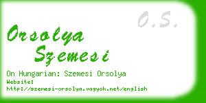 orsolya szemesi business card